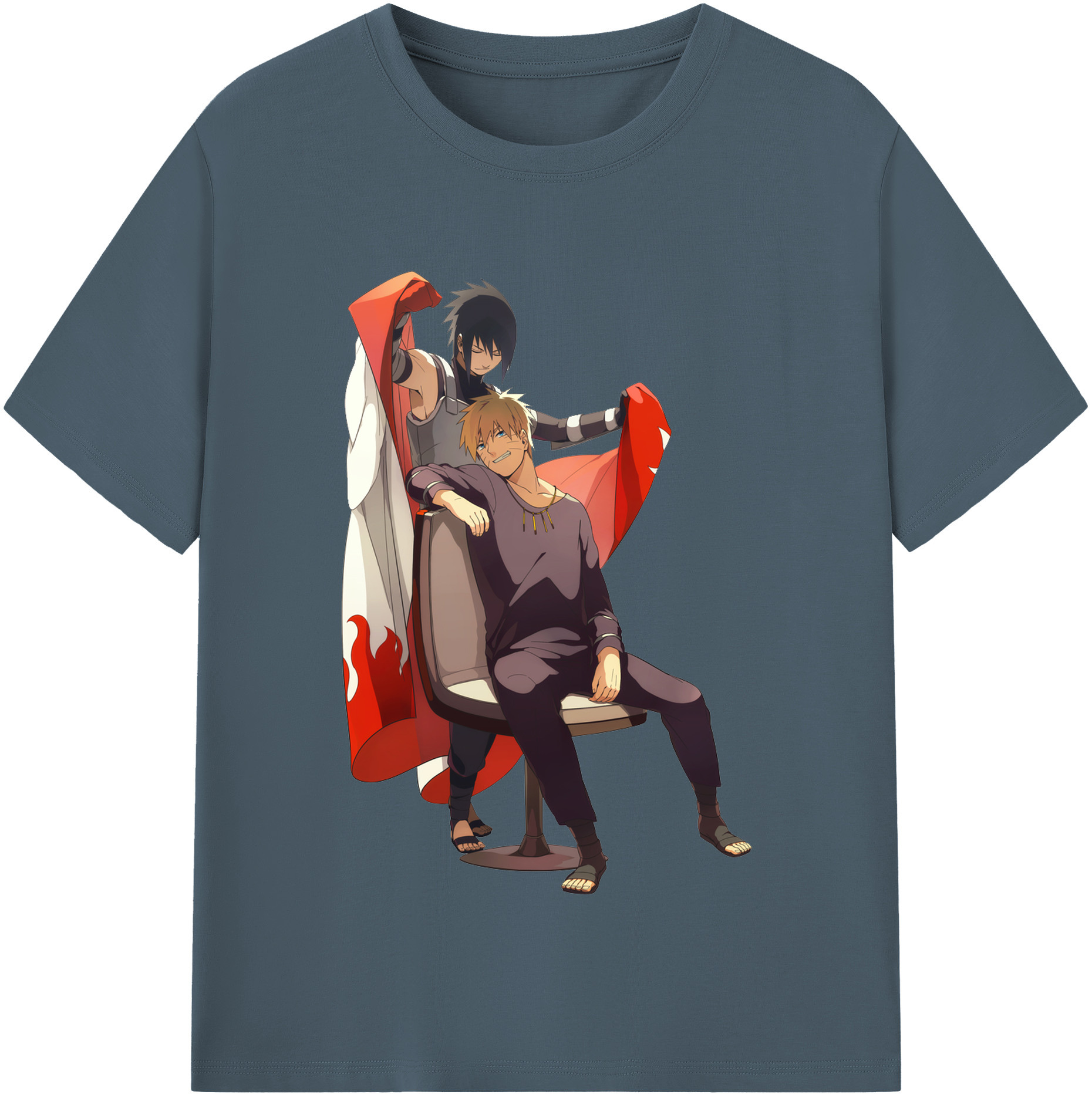 （画像用） NARUTO -ナルト- うずまき ナルト Uzumaki Naruto 綿100％半袖Tシャツ（フロントプリント）